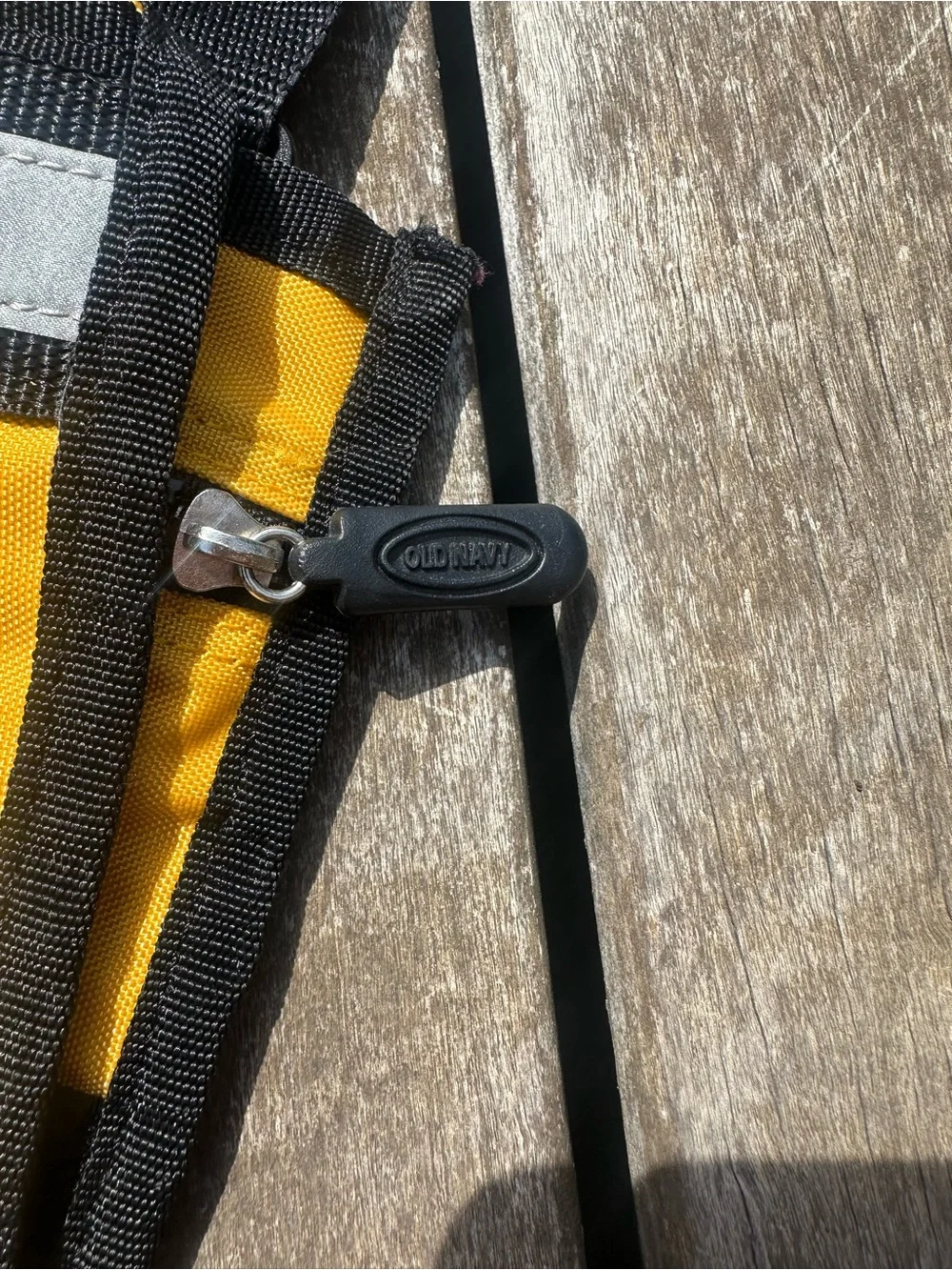 Yellow Crossbody Messenger Bag with Reflective Trim